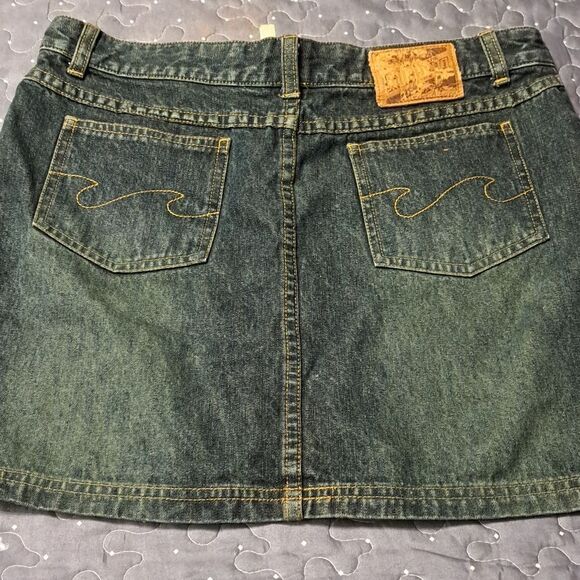 Billabong Free Your Mind lace up jean skirt size 5 - Picture 5 of 5